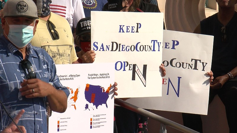 Some San Diego Businesses Calling Foul On Tighter Pandemic Restrictions